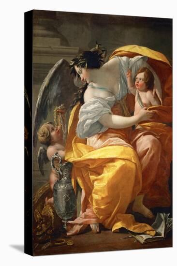 Allegory of Wealth-Simon Vouet-Stretched Canvas