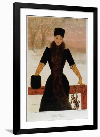 Allegory of Winter, circa 1900-Jan van Beers-Framed Premium Giclee Print