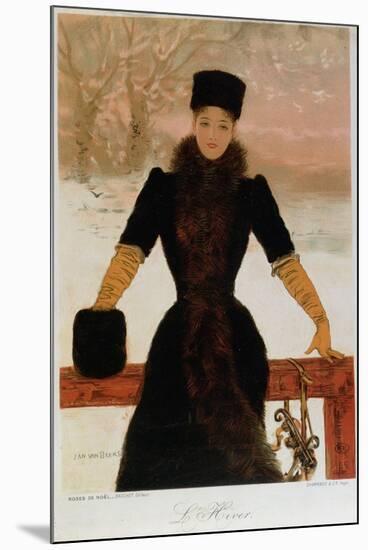 Allegory of Winter, circa 1900-Jan van Beers-Mounted Giclee Print