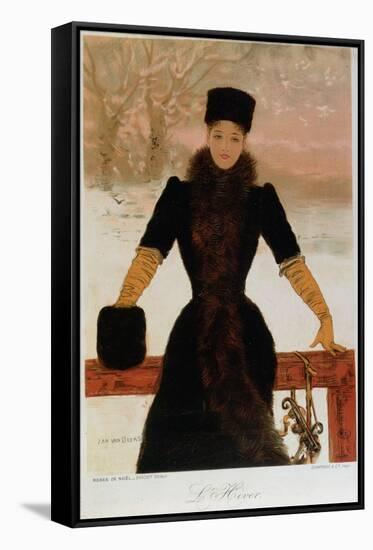 Allegory of Winter, circa 1900-Jan van Beers-Framed Stretched Canvas