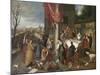 Allegory of Winter-Pieter Bruegel the Elder-Mounted Premium Giclee Print