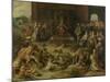 Allegory on the Abdication of Emperor Charles V in Brussels October 1555, 1642-Frans Francken the Younger-Mounted Giclee Print