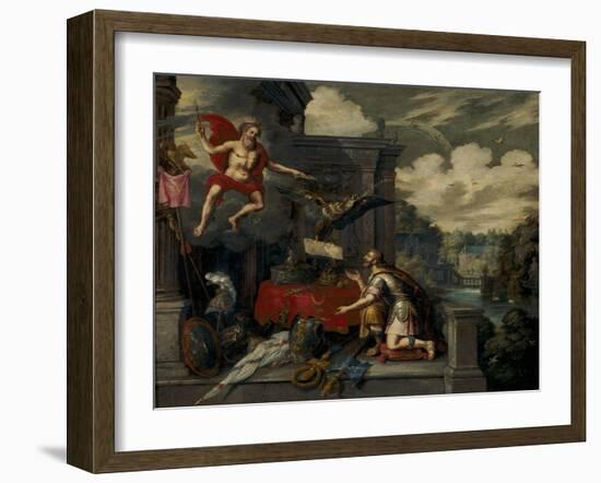 Allegory on the Coronation of Ferdinand II on 9th September 1619, after 1619-Ambrosius the Elder Francken-Framed Giclee Print