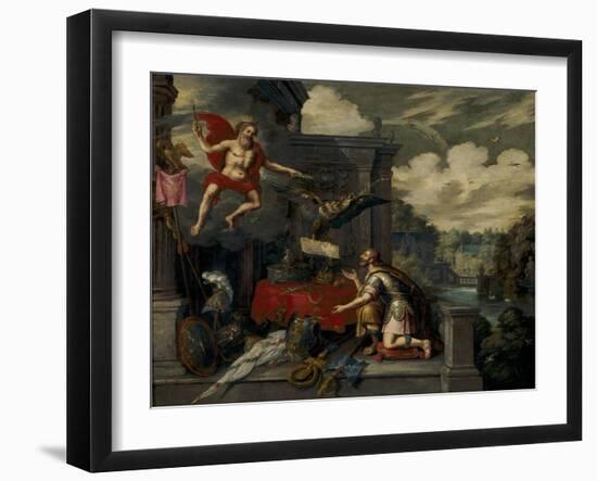 Allegory on the Coronation of Ferdinand II on 9th September 1619, after 1619-Ambrosius the Elder Francken-Framed Giclee Print