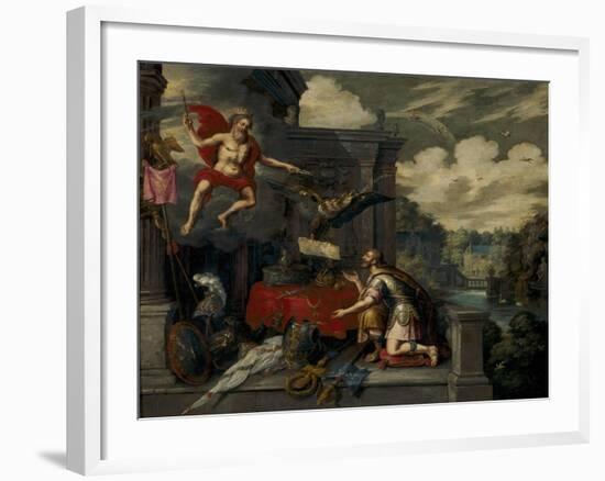 Allegory on the Coronation of Ferdinand II on 9th September 1619, after 1619-Ambrosius the Elder Francken-Framed Giclee Print