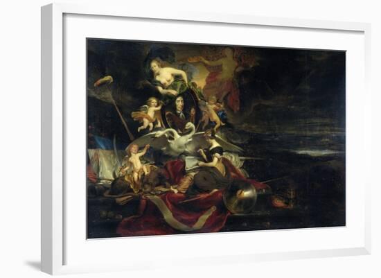 Allegory on the Raid on Chatham-Cornelis Bisschop-Framed Art Print