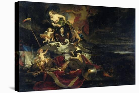 Allegory on the Raid on Chatham-Cornelis Bisschop-Stretched Canvas