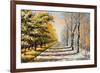 Allegory on Theme Winter-Autumn-balaikin2009-Framed Art Print