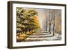 Allegory on Theme Winter-Autumn-balaikin2009-Framed Art Print