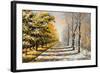 Allegory on Theme Winter-Autumn-balaikin2009-Framed Art Print