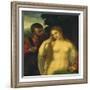 Allegory, Possibly Alfonso D'Este and Laura Dianti-Titian (Tiziano Vecelli)-Framed Giclee Print
