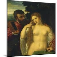 Allegory, Possibly Alfonso D'Este and Laura Dianti-Titian (Tiziano Vecelli)-Mounted Giclee Print