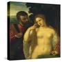 Allegory, Possibly Alfonso D'Este and Laura Dianti-Titian (Tiziano Vecelli)-Stretched Canvas