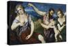 Allegory with Mars, Venus, Flora and Cupid, Ca 1560-Paris Bordone-Stretched Canvas