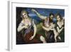 Allegory with Mars, Venus, Flora and Cupid, Ca 1560-Paris Bordone-Framed Giclee Print