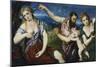 Allegory with Mars, Venus, Flora and Cupid, Ca 1560-Paris Bordone-Mounted Giclee Print