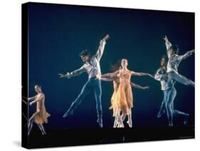 Allegra Kent and John Clifford in New York City Ballet Production of Dances at a Gathering-Gjon Mili-Stretched Canvas