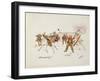 Allemachtij, from 'The Leaguer of Ladysmith', 1900 (Colour Litho)-Captain Clive Dixon-Framed Giclee Print