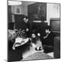 Allen Ginsberg and Gregory Corso During a Poetry Reading Party-null-Mounted Premium Photographic Print