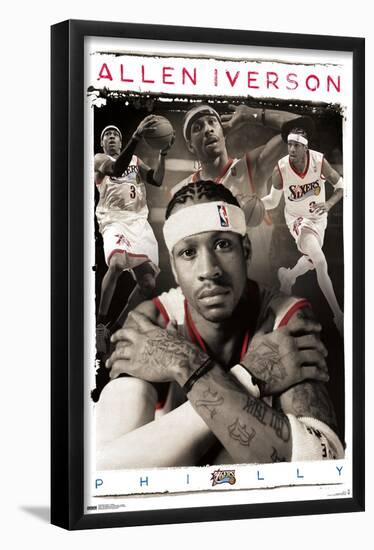 Allen Iverson - Collage-Trends International-Framed Poster