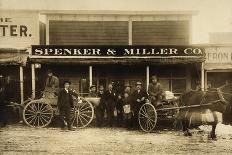 Spenker & Miller Company-A Mercantile Operation In Goldfield-Interior-Allen Photo Company-Framed Art Print
