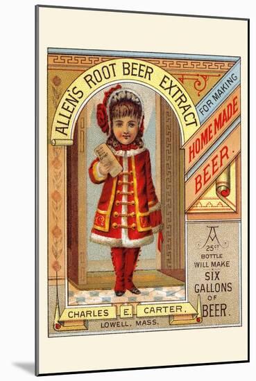 Allen's Root Beer Extract-null-Mounted Art Print