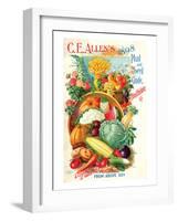 Allen's Seed Guide Brattleboro-null-Framed Art Print