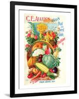 Allen's Seed Guide Brattleboro-null-Framed Art Print