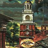 "Independence Hall, Philadelphia, Pa.," June 2, 1945-Allen Saalburg-Giclee Print