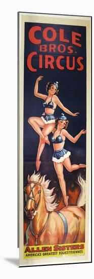 "Allen Sisters, America's Greatest Equestriennes", Circa 1940-null-Mounted Premium Giclee Print
