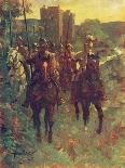 Danish Raiders in the Coastal Marshlands of East Anglia-Allen Stewart-Mounted Art Print