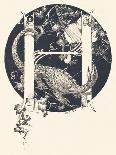 Capital Letter U Decorated with Plant Motifs and Two Birds., 1880 (Engraving)-Allen Young-Giclee Print