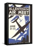 Allentown Air Meet Poster-null-Framed Stretched Canvas