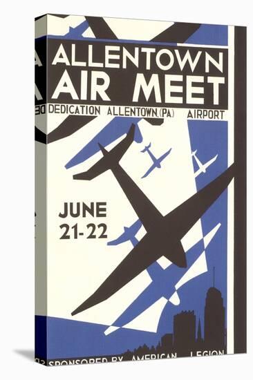 Allentown Air Meet Poster-null-Stretched Canvas