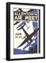 Allentown Air Meet Poster-null-Framed Art Print