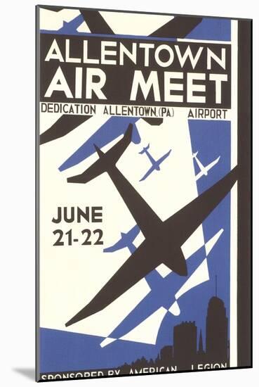 Allentown Air Meet Poster-null-Mounted Art Print