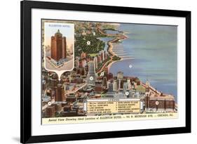 Allerton Hotel, Chicago, Illinois-null-Framed Premium Giclee Print