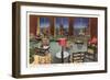 Allerton Hotel Lounge, Chicago, Illinois-null-Framed Art Print