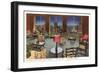 Allerton Hotel Lounge, Chicago, Illinois-null-Framed Art Print