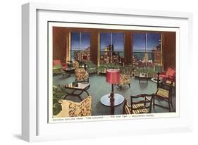 Allerton Hotel Lounge, Chicago, Illinois-null-Framed Art Print