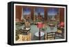 Allerton Hotel Lounge, Chicago, Illinois-null-Framed Stretched Canvas