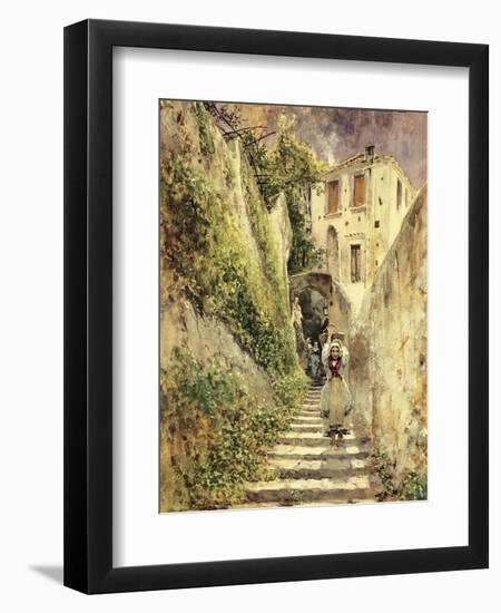 Alley Amalfi-Antonio Mancini-Framed Giclee Print