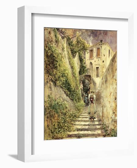 Alley Amalfi-Antonio Mancini-Framed Giclee Print