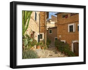 Alley in Fornalutx, Majorca, Balearics, Spain-Katja Kreder-Framed Photographic Print
