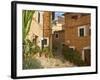 Alley in Fornalutx, Majorca, Balearics, Spain-Katja Kreder-Framed Photographic Print