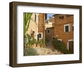 Alley in Fornalutx, Majorca, Balearics, Spain-Katja Kreder-Framed Photographic Print