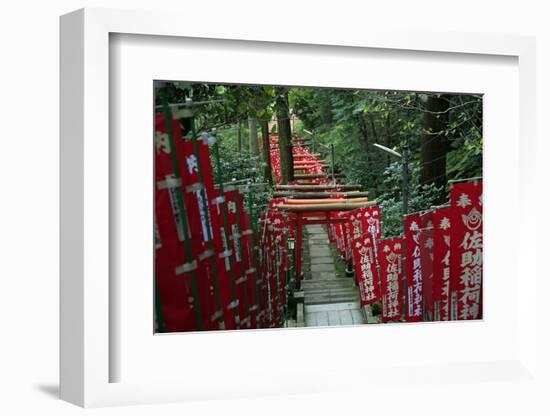 Alley in the Kamakura hills, Honshu, Japan, Asia-David Pickford-Framed Photographic Print