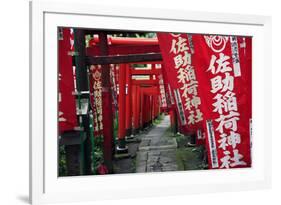 Alley in the Kamakura hills, Honshu, Japan, Asia-David Pickford-Framed Photographic Print