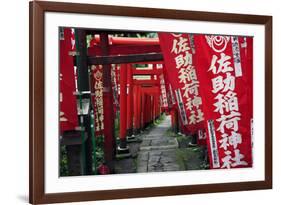 Alley in the Kamakura hills, Honshu, Japan, Asia-David Pickford-Framed Photographic Print