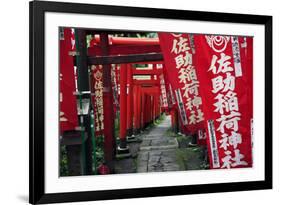 Alley in the Kamakura hills, Honshu, Japan, Asia-David Pickford-Framed Photographic Print